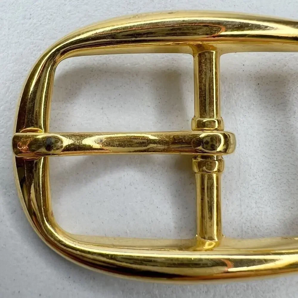 Vintage Gold Tone Simple Basic Belt Buckle for up to 1 Inch Belt